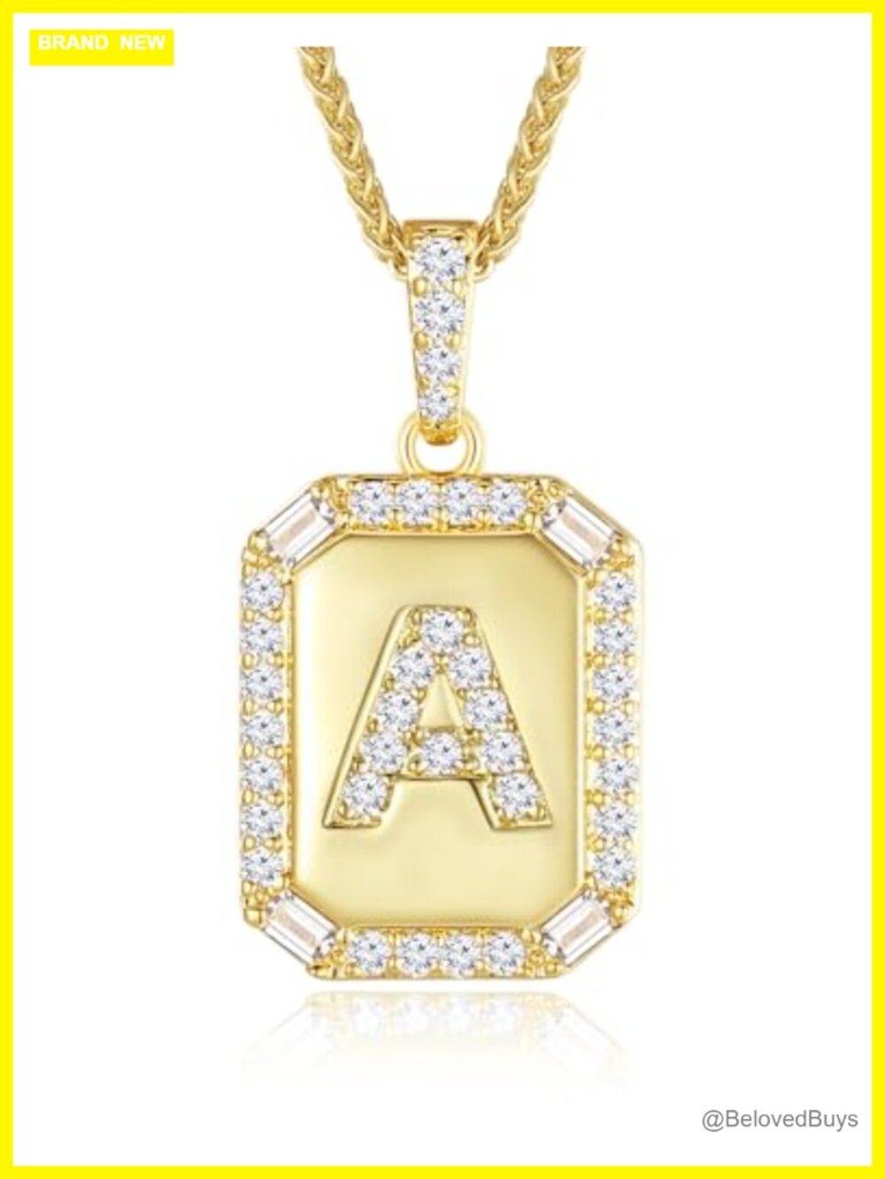 18k Gold Plated Sterling Silver Initial Pendant Necklace Dainty Letter Gift